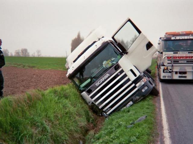 Sortie de route sans gravité