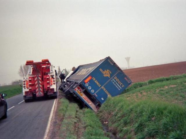 Sortie de route sans gravité